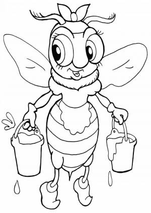 Раскраски Муха цокотуха