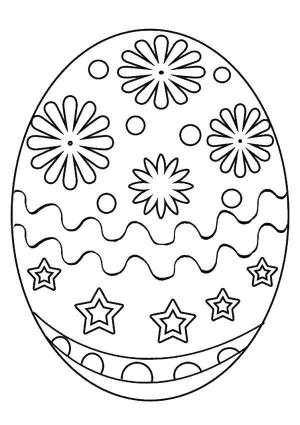 Раскраски пасхальное, Раскраска Пасхальное яйцо пасхальные яйца