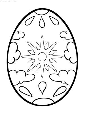 Раскраска Пасхальное яйцо