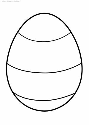Раскраска Яйцо к Пасхе