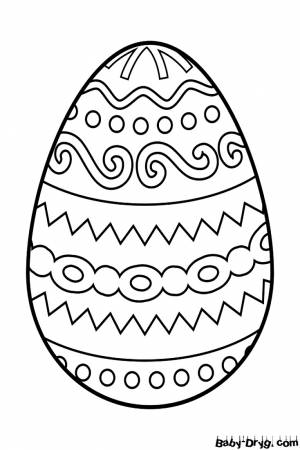 Раскраска Пасхальное яйцо 58