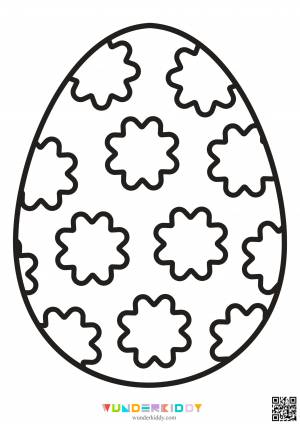 Распечатать шаблоны и раскраски «Пасхальные яйца» для детей