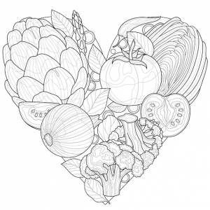 Овощи в форме сердца