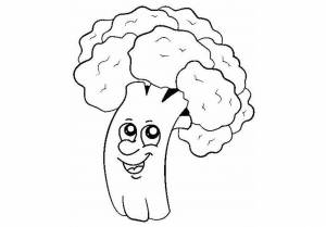 Раскраска брокколи