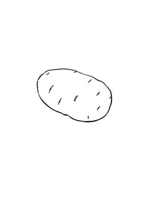 Раскраска Картошка