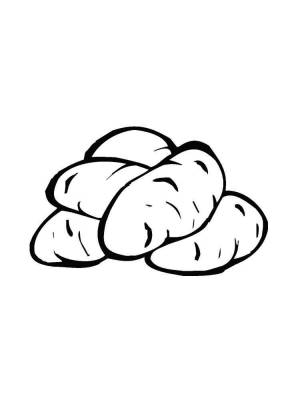 Раскраска Картошка