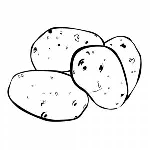 Раскраска Картофель