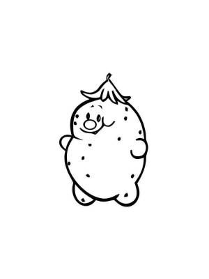 Раскраска Картошка