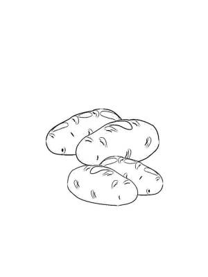 Раскраска Картошка