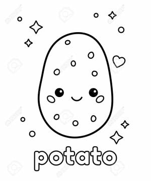 Cute Cartoon Potato
