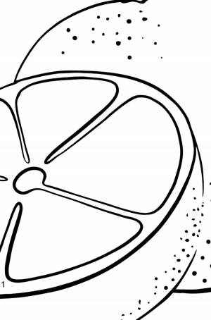 Раскраска Грейпфрут ♥ Раскрашивать Онлайн  !