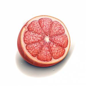 Рисунок грейпфрута со словом грейпфрут на нем