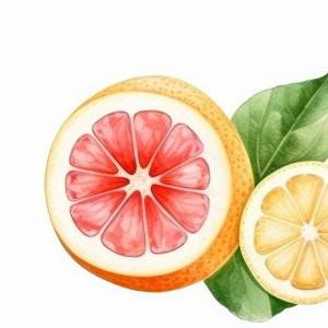 Рисунок грейпфрута со словом грейпфрут на нем