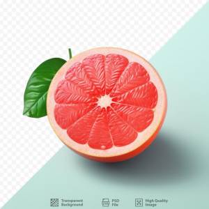 Грейпфрут на прозрачном фоне изолирован