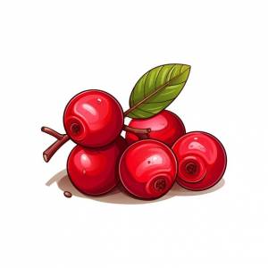 Ручной обращается клюква изолированный белый фон