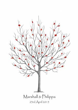 Раскраска дерево рябина для детей