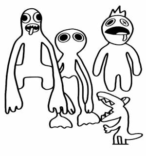 Раскраска Радужные Друзья