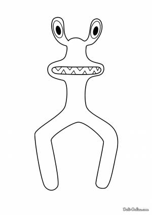 Раскраска Розовый из Радужные друзья