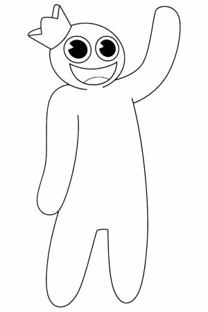 Раскраска Синий приветствует