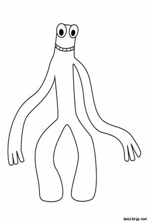 Радужные друзья робокс раскраска зеленый