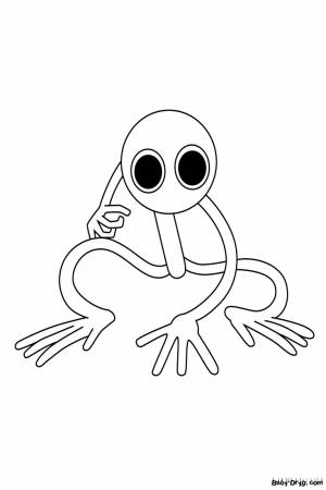 Разукрашки радужные друзья