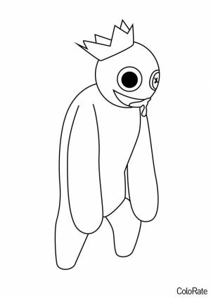 Раскраска Уставший Блю