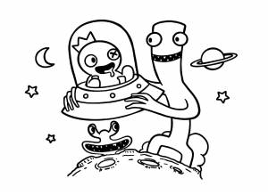 Раскраска Радужные Друзья