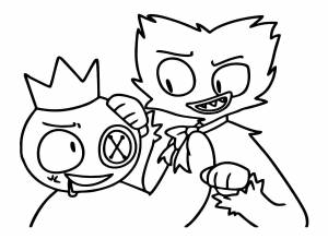 Раскраска Радужные Друзья