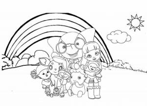 Раскраски Новые радужные друзья