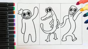 Раскраски Радужные друзья роблокс