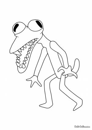 Раскраска Оранжевый из Роблокс