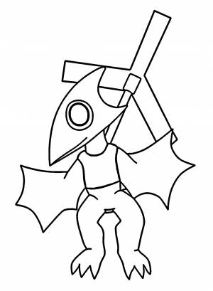 Раскраска Желтый из мультфильма Друзья Радуги