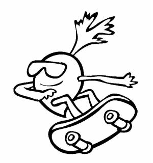 Раскраска Редиска