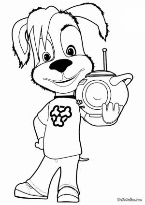 Раскраска дружок