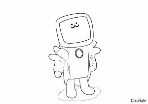 Раскраска Милый TV-мэн