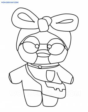 Раскраски Уточка Лалафанфан