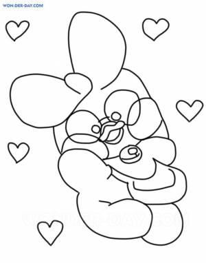 Раскраски Уточка Лалафанфан