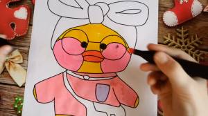 Раскраска уточки лалафанфан шаблон в описании