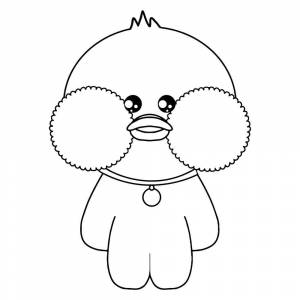 Утка лафан раскраска