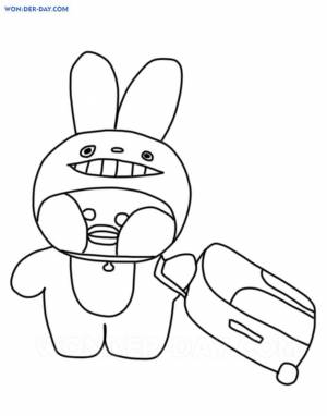 Раскраски Уточка Лалафанфан