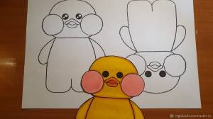 Бумажная Уточка с базовой одеждой лалафанфан lalafanfan раскраска в интернет-магазине Ярмарка Мастеров по цене 150 ₽