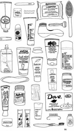 Раскраски Косметика для ути лалафанфан
