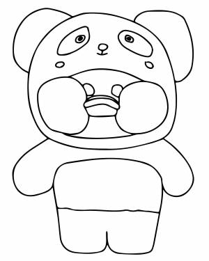 Уточка фанфан раскраска