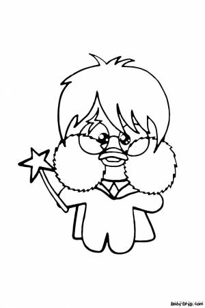 Раскраска Лалафанфан Гарри Поттер