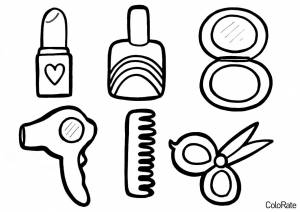 Раскраска Мини-кукольный набор