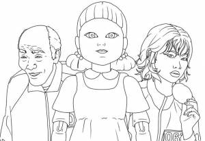 В сборнике Игра в кальмара мы собрали для Вас самые лучшие раскраски