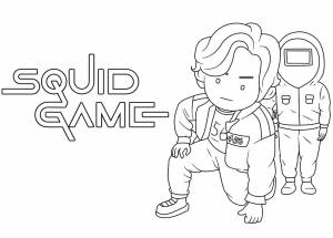 Раскраска Игра в кальмара 9