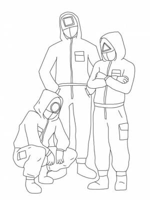 Раскраски Игра в кальмара