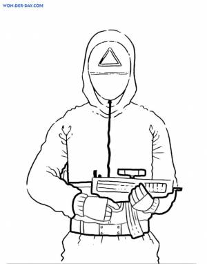 Раскраски Игра в кальмара