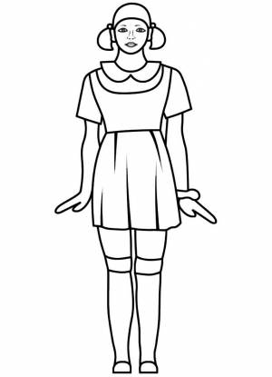 Раскраски Игра в кальмара Распечатать